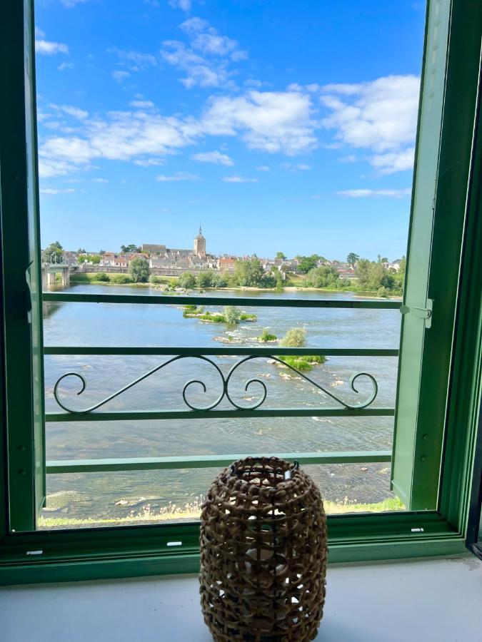 La Vue Loire Appartement Saint-Denis-de lʼHôtel Kültér fotó